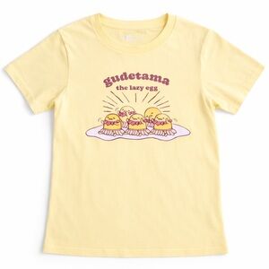 Uniqlo UT Gudetama Tee | Sanrio Kawaii Graphic Shirt | Soft Yellow XS